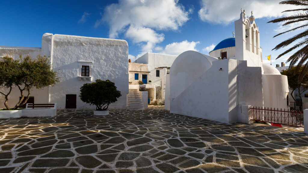 Sikinos island in the Cyclades island group in Greece.